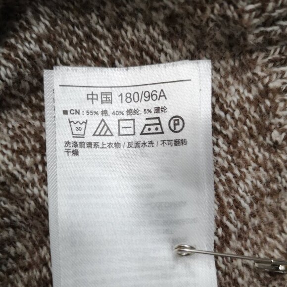 Gap Men's Size Medium Tan & Beige 4 Button Closure Straight Fit Sweater - Picture 6 of 9